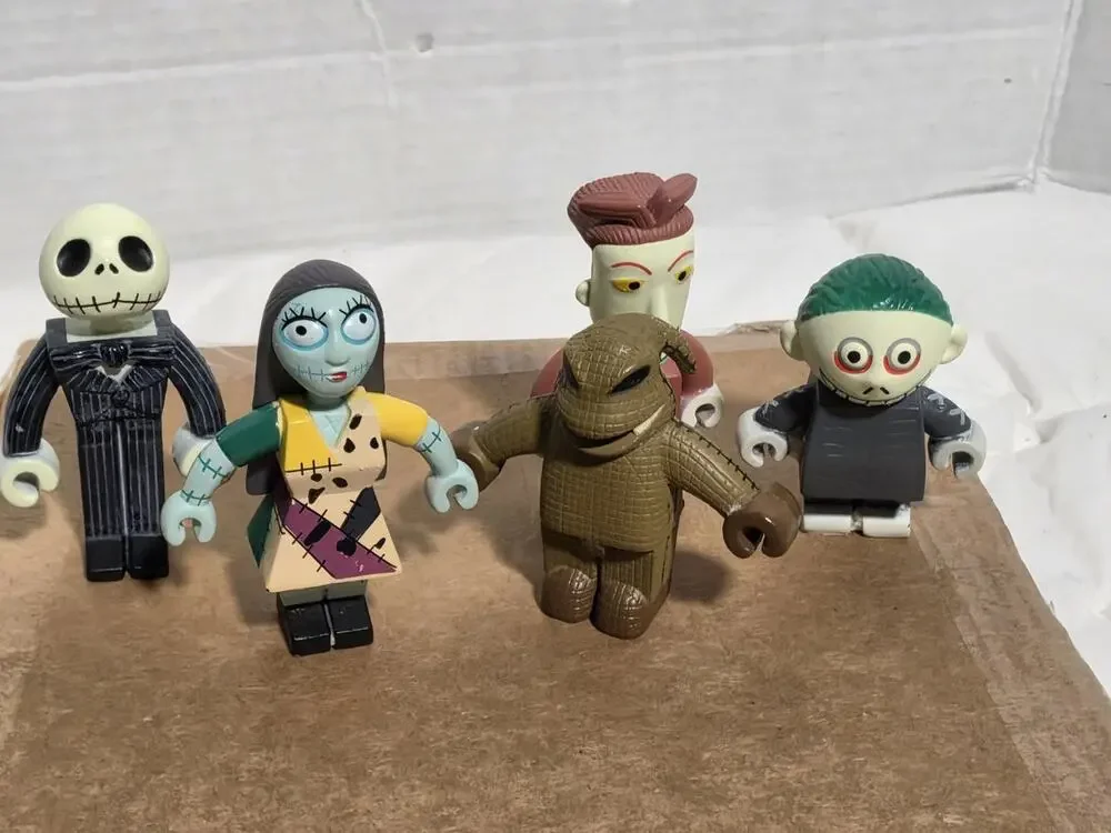 The Nightmare Before Christmas Block Buddies NECA Anniversary Retired Set Of 5